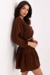 Sukienka Model MI-SK-A5079.27 Dark Brown - Italy Moda