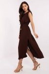 Sukienka Model DHJ-SK-19830.00 Dark Brown - Italy Moda
