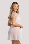 Peniuar Model Rubi White - Unikat