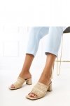 Sandał Klapki Model Gamboa E5518 Beige - PRIMO