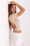 Bluzka Model 95-BZ-639012.30P Beige - Rue Paris