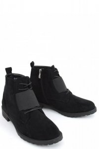 Botki sznurowane ANJA BLACK - Inello