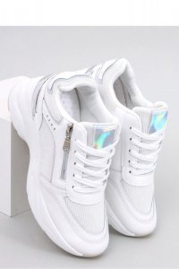 Sneakersy na koturnie MCBRIDE WHITE - Inello