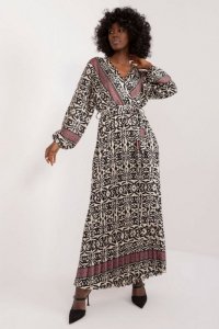 Sukienka Model DHJ-SK-16656.13X Black/Beige - Italy Moda