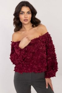 Bluzka Model MI-BZ-26158.20 Bordo - Italy Moda