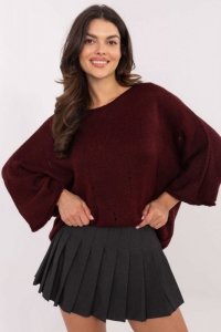 Sweter Damski Model DHJ-SW-9314.04P Bordo - Italy Moda