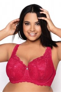 Biustonosz push up Biustonosz Usztywniany Model Carmela Big M-053/22 Rubin - Mat
