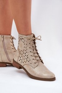 Botki Model Serfina ASA62-116 Gold - Step in style