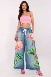 Spodnie Damskie Model DHJ-SP-19183-7.66 Blue - Italy Moda