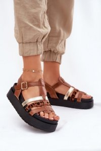 Sandały Model Gallari FH-060 Camel - Step in style