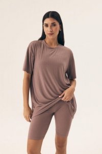 Piżama Damska Model Nueva 42682-82X Mocca Brown - Henderson