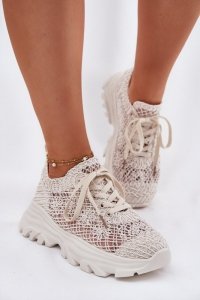 Buty Sportowe Model Jelhiris SF-69 Beige - Step in style
