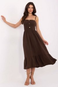 Sukienka Model MI-SK-62201.85 Dark Brown - Italy Moda 