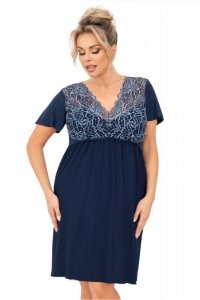 Koszulka nocna Koszula Nocna Model Melania Plus Size Navy - Donna