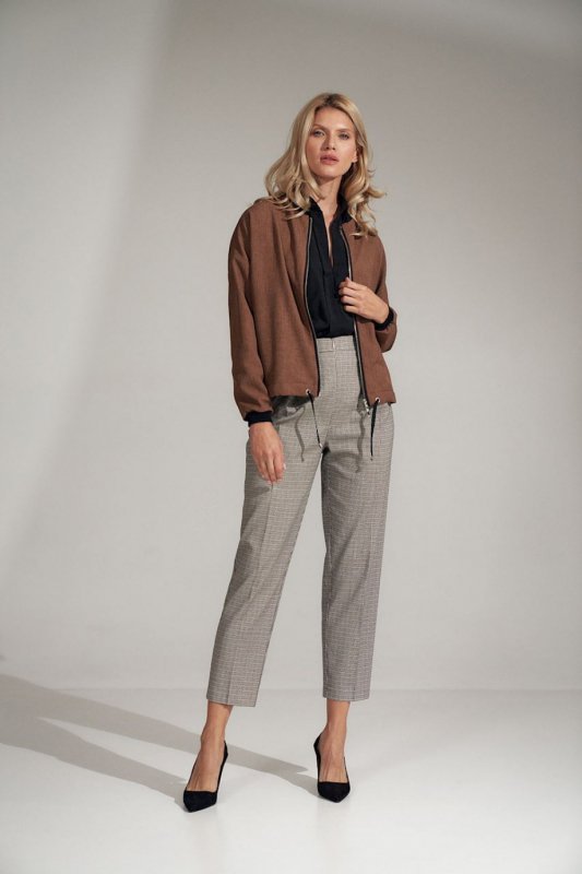 Kurtka Damska Model M733 Brown - Figl Hurtownia odzieży on-line, moda damska, bielizna i obuwie dla kobiet - Matterhorn.pl