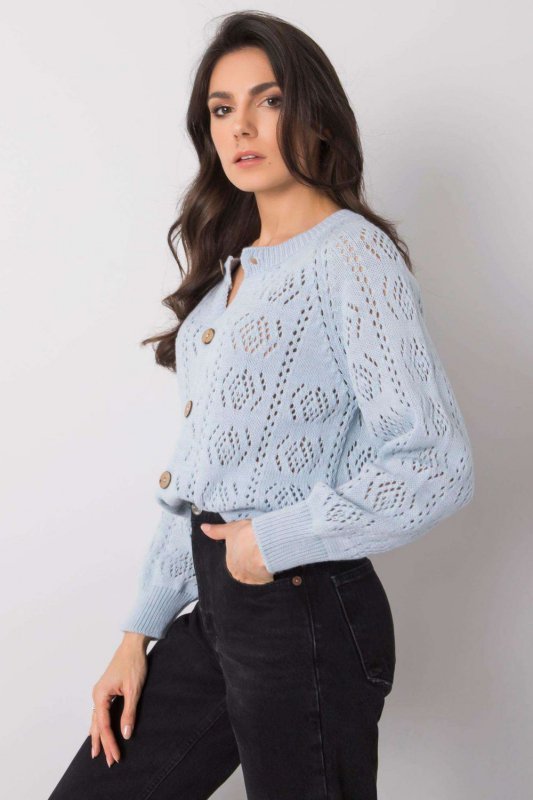Sweter  Kardigan Model TW-SW-BI-591.60 Light Blue - Och Bella