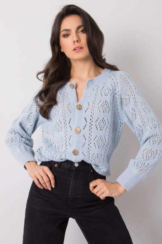 Sweter  Kardigan Model TW-SW-BI-591.60 Light Blue - Och Bella