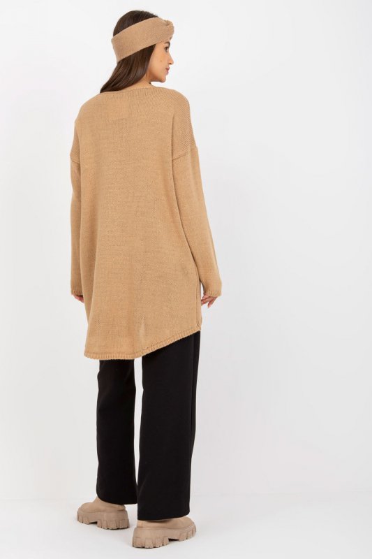 Sweter Damski Model TW-SW-BI-1222.13X Camel - Och Bella