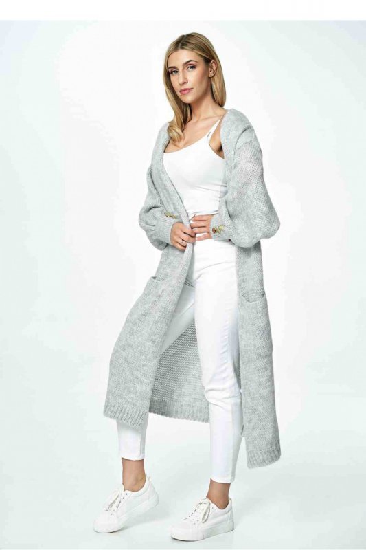 Sweter Kardigan Model M889 Grey - Figl