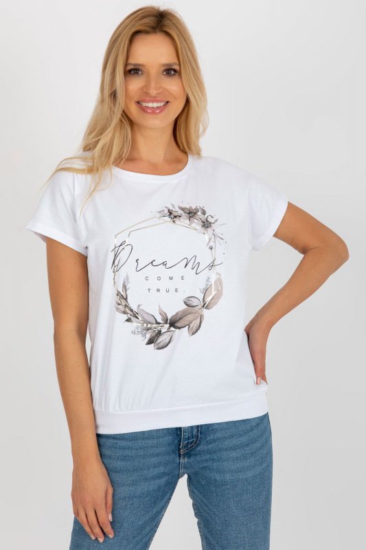 Bluzka Model RV-BZ-8918.68 White - Rue Paris