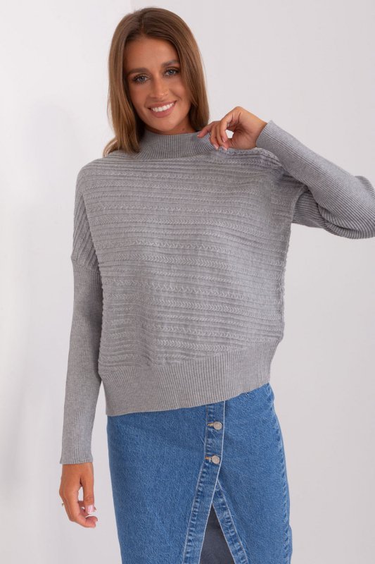 Sweter Damski Model AT-SW-2368.36X Grey - AT