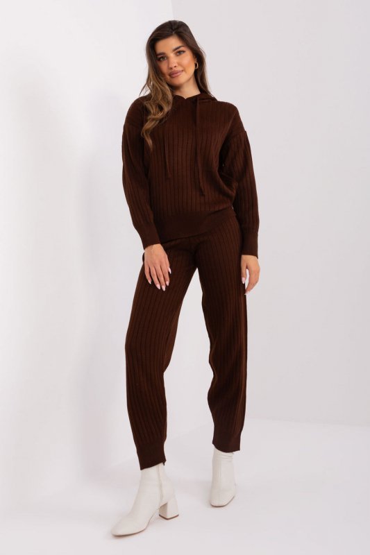 Spodnie Komplet Model BA-KMPL-2211.13P Dark Brown - Badu Hurtownia odzieży on-line, moda damska, bielizna i obuwie dla kobiet - 