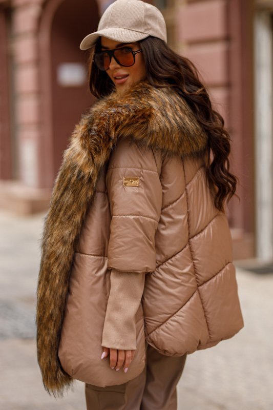 Kurtka Damska Model DPMC36 Beige - Miss City Official