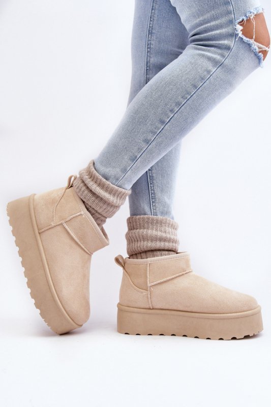 Śniegowce Model Corcoran 2818/BY1201 Light Beige - Step in style