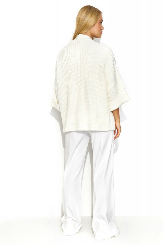Sweter Kardigan Model S145 Śmietana - Makadamia