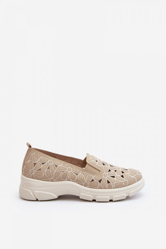 Półbuty Model Emilei 23PB02-5592 Beige - Step in style
