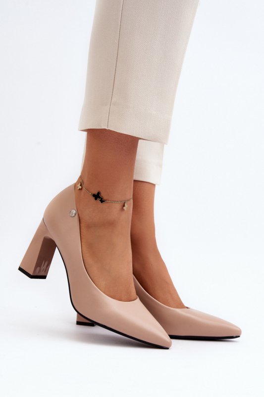 Czółenka Model Giseleni 62106 Beige - Step in style