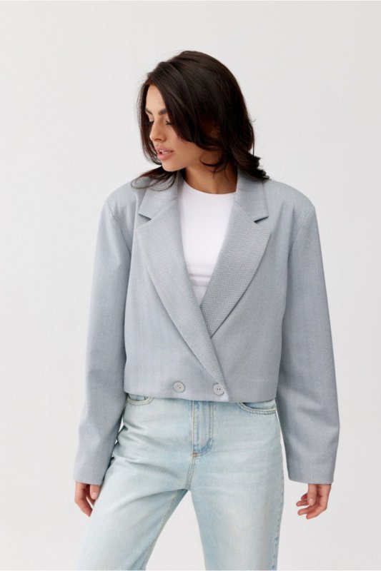 Marynarka Model Juliet SZA ZAK0017 Grey - Roco Fashion