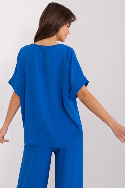Bluzka Model DHJ-BZ-8368.02 Cobalt - Italy Moda