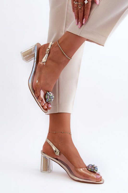 Sandały Model DA MR38-454 Gold - Step in style