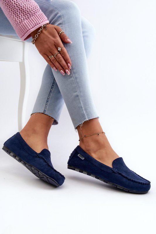Mokasyny Model Amrutia DF937 Navy - Step in style