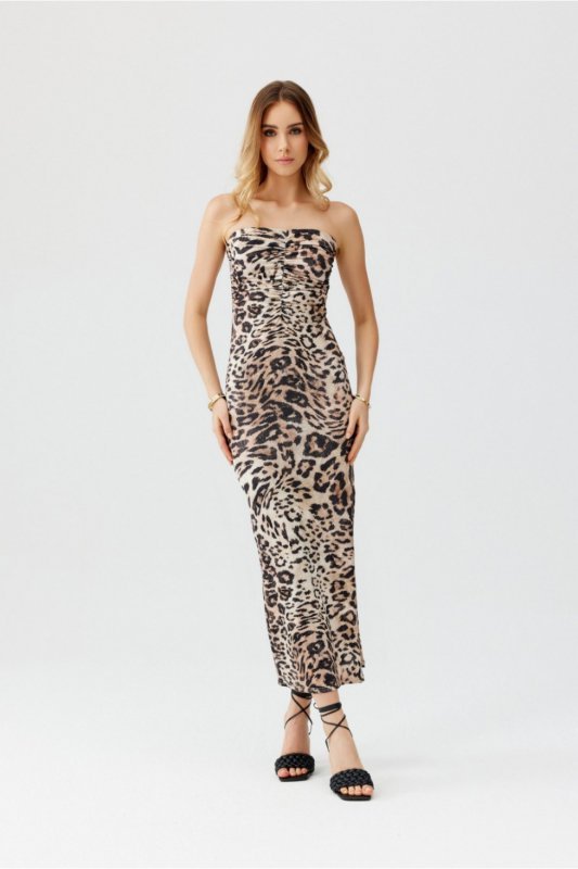 Sukienka Model Carla SUK0486 Z09 Brown - Roco Fashion