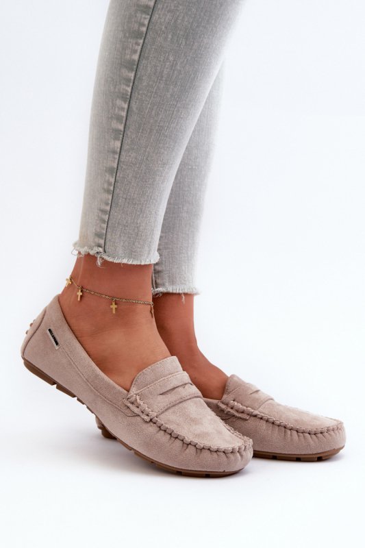 Mokasyny Model Rerceria HH712-39/HH712D-39 Beige - Step in style