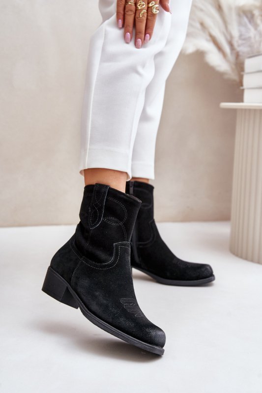 Botki Model Sergio Leone BT284-S Black - Step in style