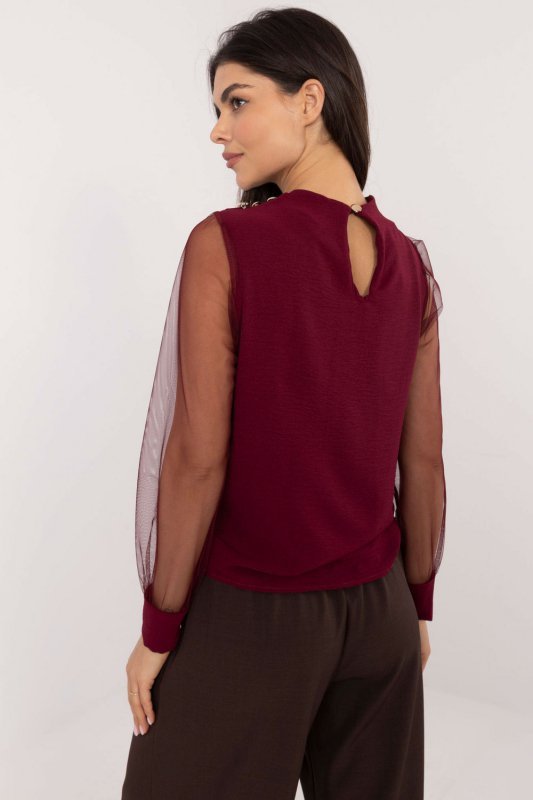 Bluzka Model MI-BZ-278519.03X Bordo - Italy Moda