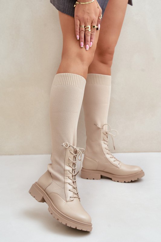 Kozaki Model Iranel 68129 Beige - Step in style