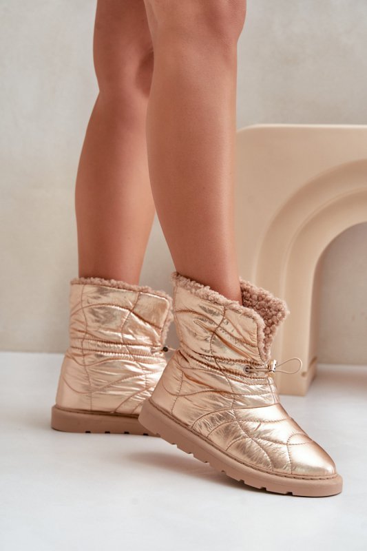 Śniegowce Model Vamidra 6433 Pink Gold - Step in style