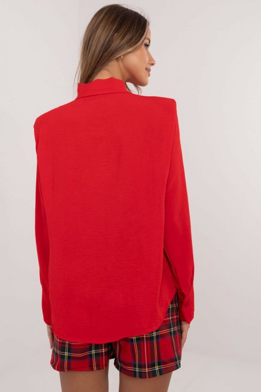 Koszula Damska Model MI-KS-61527.56 Red - Italy Moda
