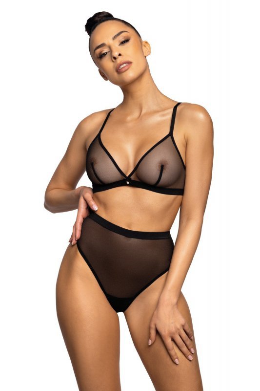 Biustonosz Soft Model Aggie M-0193/0  Black - Mat