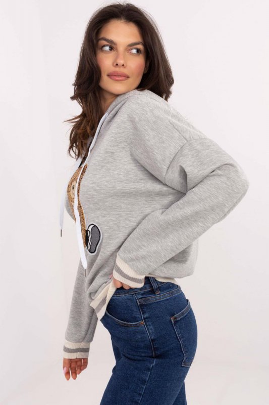 Bluza Damska Model MI-BL-M60911.65P Grey - Italy Moda