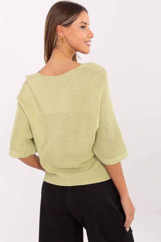 Sweter Damski Model MI-SW-2101.06 Pistacja - Italy Moda