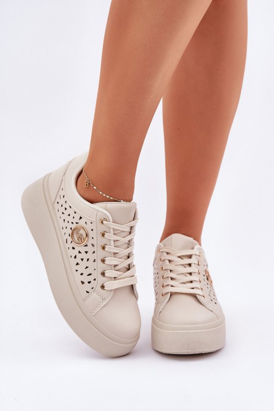 Buty Sportowe Model Cassildi LH201-8 Beige - Step in style