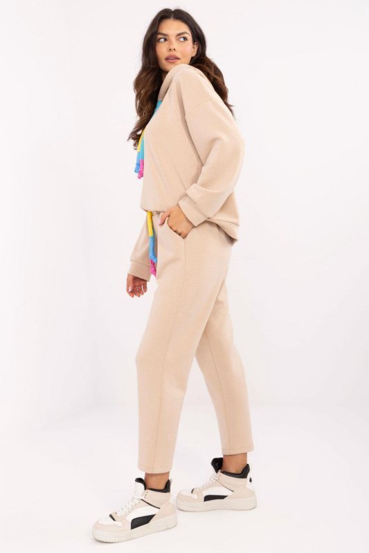 Spodnie Komplet Model DHJ-KMPL-20335.44 Beige - Italy Moda