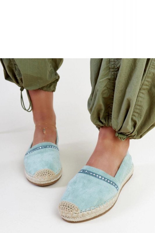 Zielone espadryle z cyrkoniami Abia - Solea