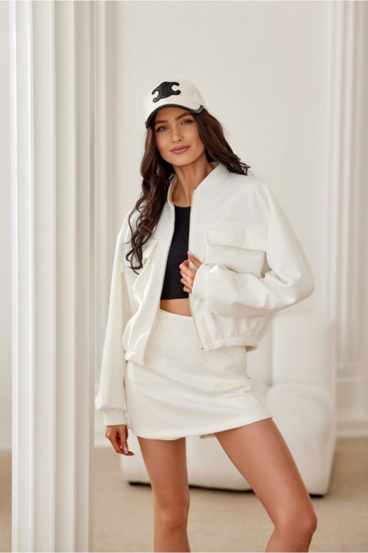 Kurtka Damska Model Erice EKR KUR0025 Ecru - Roco Fashion