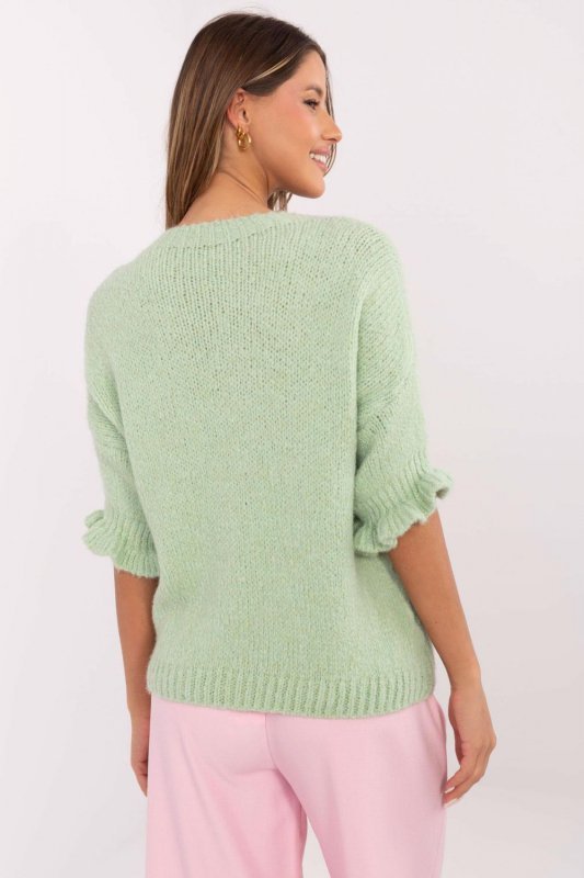 Sweter Damski Model MI-SW-2913.99 Pistacja - Italy Moda